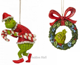 Grinch - Set van 2 Hanging Ornaments - Jim Shore