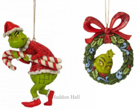 Grinch - Set van 2 Hanging Ornaments - Jim Shore , retired items