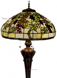 5340 9459 * Vloerlamp Tiffany H170cm Ø51cm Bolling in de voet Druva