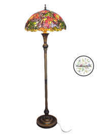 5449  Vloerlamp Staandelamp H164cm met Tiffany kap Ø50cm Autumleaf