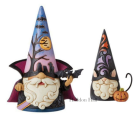 Vampire & Black Cat Gnome H18cm Jim Shore set van 2 gnomes , laatste set