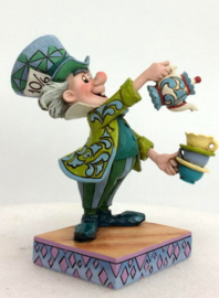 Alice, Mad Hatter, Cheshire Cat , Queen of Hearts & Storybook -Set van 5 Jim Shore beelden, all retired 
