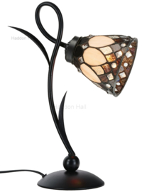 73092 Bureaulamp H40cm met Tiffany kap Brooklyn