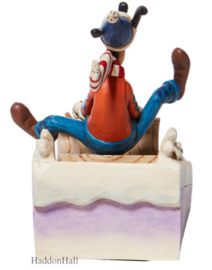 Goofy Sledding H11,5cm - Jim Shore 6008974 retired, laatste exemplaren *