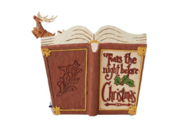 TWAS The Night Before Christmas Storybook H18cm Jim Shore 6008303 retired, laatste exemplaren.