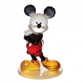 Set van 4 Disney Facets Figurines * H9cm Mickey Winnie Stitch TinkerBell ( cristal-look)