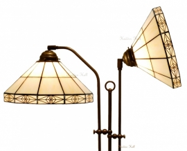 3087 Vloerlamp met 2 Tiffany kappen Ø32cm Serenity