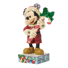 Mickey with Candy Cane "Pepermint Magic" H13,5cm Jim Shore 6018711 PREORDER