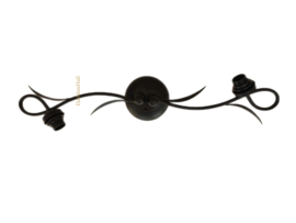 8153 Armatuur Dubbele Kap voor Wandlamp of Plafonniere "Lovely