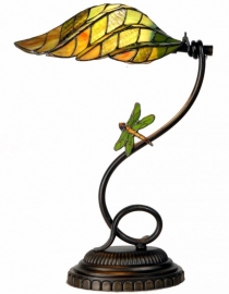 5507 * Bureaulamp H45cmmet Tiffany kap en Libelle