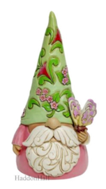 Gnome with Butterfly H13,5cm Jim Shore 6010285 retired , laatste exemplaren *