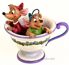 Cinderella Jaq & Gus in teacup H11,5cm Jim Shore 4016557 *