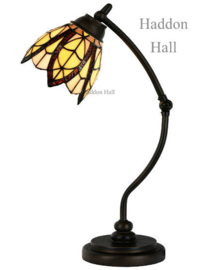 8119 * Bureaulamp H50cm met Tiffany kap Ø15cm Flow Souplesse