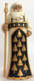 "Black & Gold Santa & Nutcracker" H27cm Set van 2 Jim Shore beelden retired *