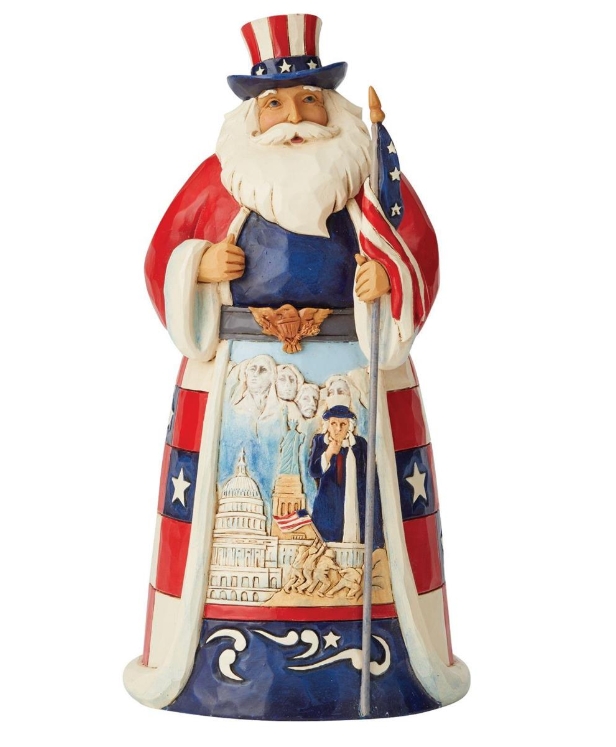 American Santa "Star Spangled Santa" H18cm Jim Shore 6001474