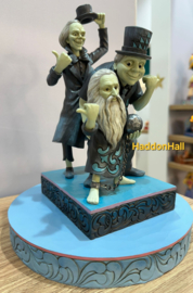 Haunted Mansion  "Beware of Hitchhiking Ghosts" H23,5cm  + BASE COLOR Ø22cm Jim Shore 6016589