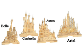 Illuminted Castle - Set van 4 - Belle , Cinderella, Aurora & Ariel AANBIEDING