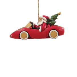 Santa in Sport Car Ornament Jim Shore 6017299