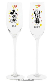 Mickey & Minnie Toasting Glasses H28cm Enchanting Disney A30569 , laatste set *