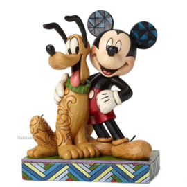 Mickey & Pluto "Best Pals"H15cm Jim Shore 4048656 retired *