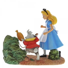 ALICE Figurine "Mr. Rabbit, Wait" H18,5cm Enchanting Disney A29032 retired, laatste exemplaren *