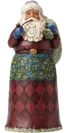 Rejoice & Be Glad  23cm Jim Shore Santa 4047677 uit 2015 Kerstman retired. uitverkocht