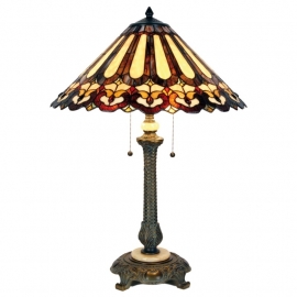 5614 Tafellamp Tiffany H80cm Ø54cm Greystoke