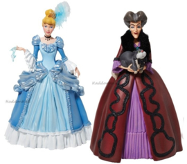 Cinderella & Lady Tremaine H20cm - Set van 2 Disney Showcase Rococo beelden, op voorraad