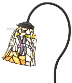 9920 *Bureaulamp H51cm met Tiffany kap Ø11cm Libelle
