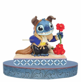 Stitch Beast - Beauty and the Stitch H 14 cm + BASE COLOR  Ø22cm  Jim Shore 6016598 in stock now
