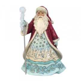 Winter Wonderland Santa with Snowflakes * H 27  cm - Jim Shore 6009485 retired, groot model