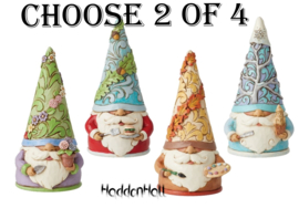 An Artist for All Seasons  Set van 2 - Kies 2 van 4 Gnomes - Spring  Summer Fall  Winter *