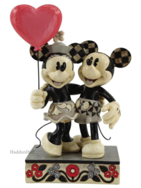 Mickey & Minnie with Love Balloon H19cm Jim Shore 6010106 , retired *