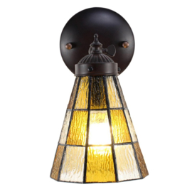 6209 * Wandlamp met Tiffany kap Ø13cm Flavum