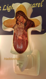 Nachtlampje Madonna met Kind Fine Bone China