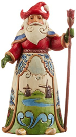 Dutch Traditions - Set van 2 Jim Shore Nederlandse Santa's  kerstmannen , SUPERAANBIEDING *