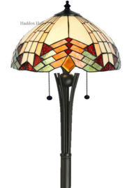 5961 * Vloerlamp Dark Star H158cm met Tiffany kap Ø40cm Stricta