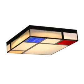 Plafonniere Tiffany 30x30cm Mondriaan