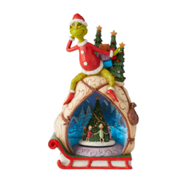 Grinch Lighted Rotator H29cm Jim Shore 6009699 retired