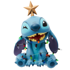 Stitch Christmas Wrapped in Lights H18cm Disney Showcase 6015328 *