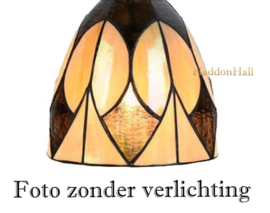 8118 Wandlamp Dubbele Spot met 2 Tiffany kappen Ø13 Parabola '