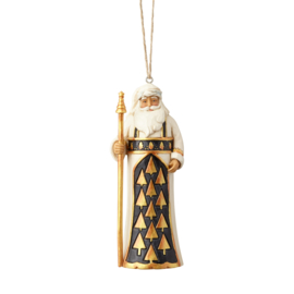 Black & Gold Santa Ornament * H12cm Jim Shore 6001439 retired