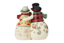 Highland Glen Snow Couple *  H15cm Jim Shore 6015443, retired