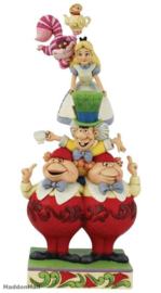 Alice in Wonderland Stacked H26cm Jim Shore 6008997 Jim Shore Disney Traditions retired *