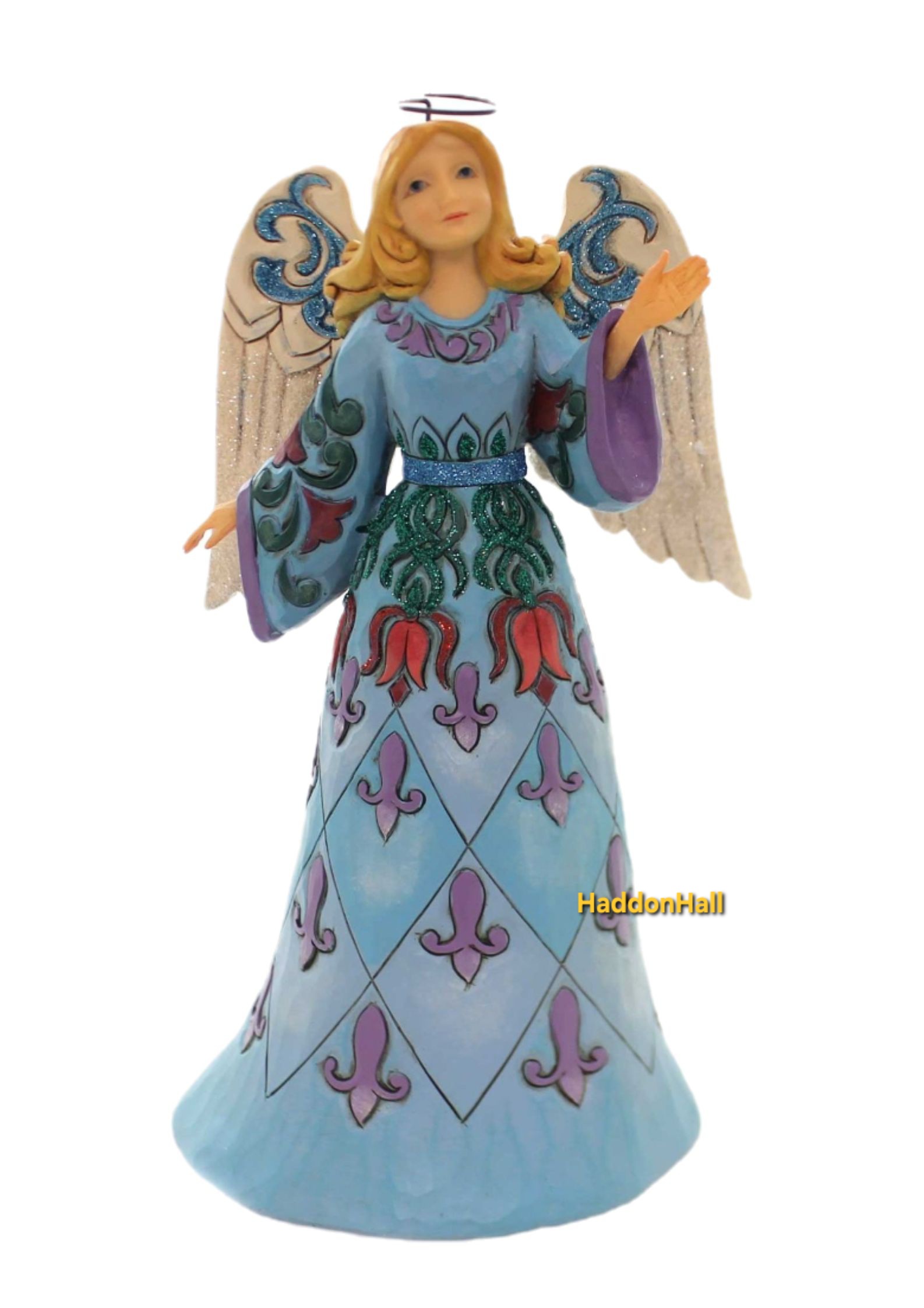 Wonderland Angel  H 25 cm Jim Shore 6001422 Heartwood Creek Engel , made in 2018 , retired , superaanbieding