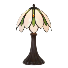 6328 * Tafellamp H42cm met Tiffany kap Ø25cm Odette