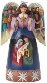 Lord At Thy Birth Kerst Engel H 25cm JIM SHORE 4041085 uit 2014 retired