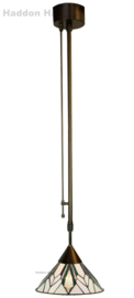 T026S Hanglamp Dimbaar H+/-110cm met Tiffany kap Ø30cm Astoria