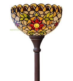 9929 * Vloerlamp H180cm met Tiffany kap Ø30cm Santana vloerlamp compleet