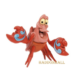 ARIEL - Sebastian the Crab Sidekick + Base Gekleurd Ø13cm Jim Shore 6015021